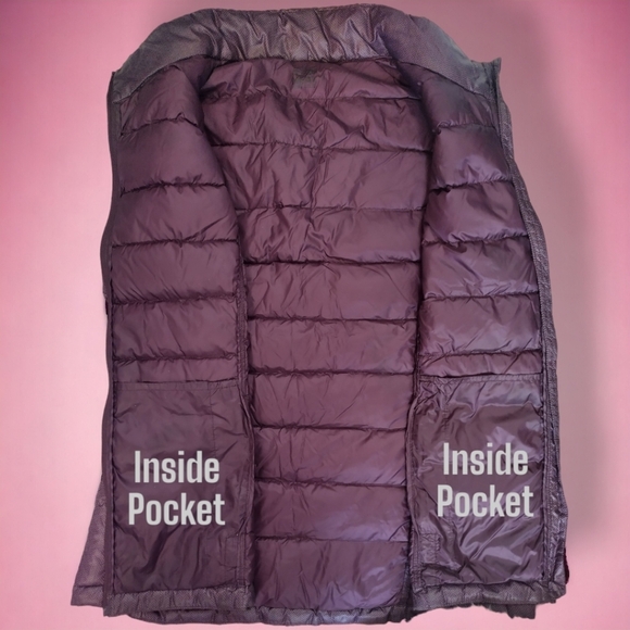 32°Heat Lightweight Water Resistant Puff Vest | Size XL | Mulberry | EUC - Picture 9 of 11